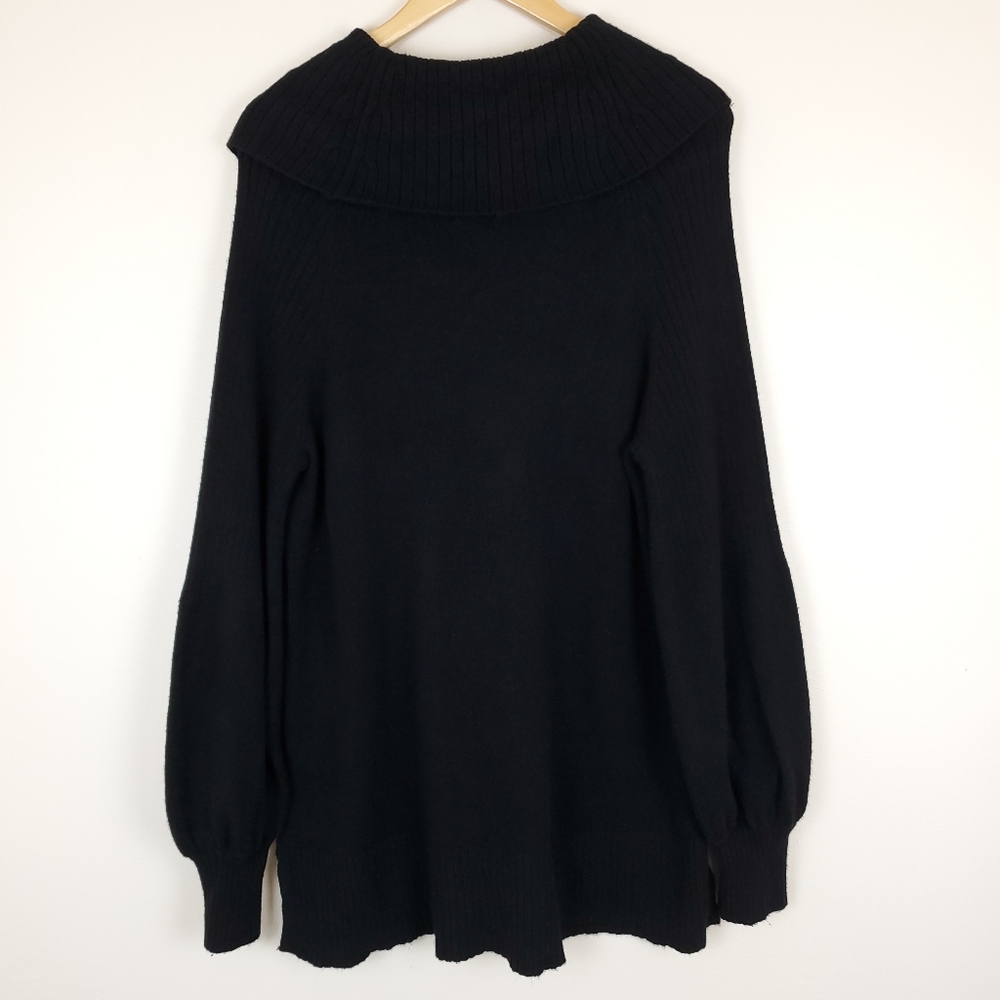 Anthropologie Paloma Cowl Neck Balloon Sleeve Pullover Sweater - Picture 7 of 10